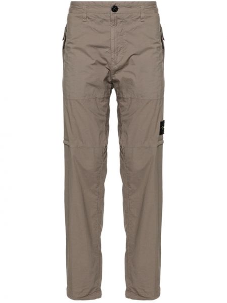 Pantalon cargo slim avec poches Stone Island gris