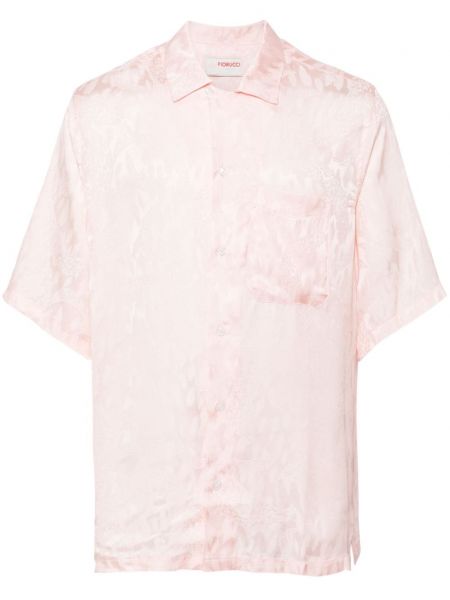Жакардова риза Fiorucci розово