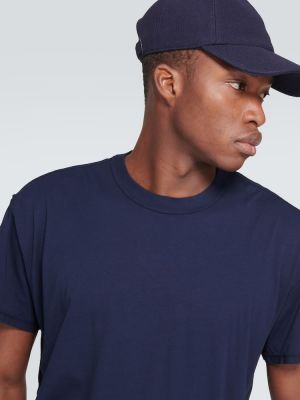 Kokvilnas t-krekls džersija Les Tien zils