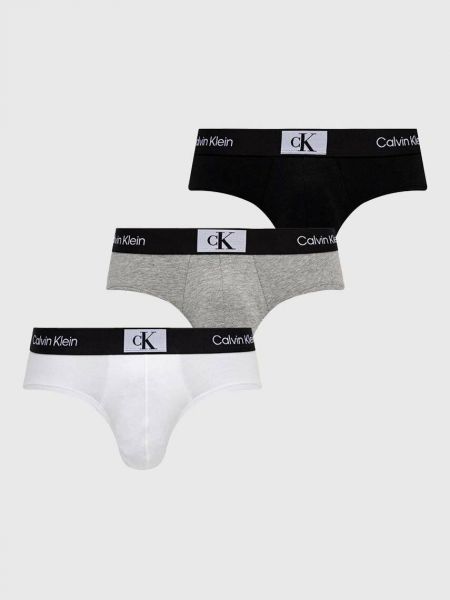 Slipy slim fit Calvin Klein Underwear szare