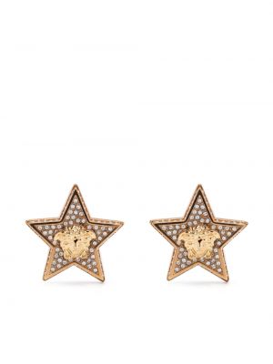 Boucles d'oreilles à motif étoile Versace doré