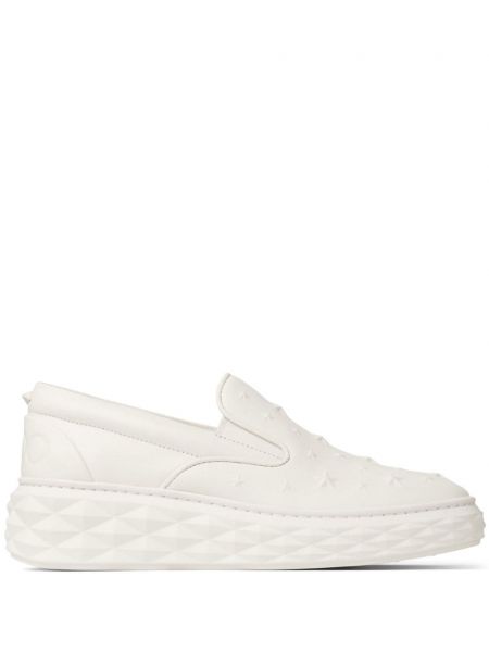 Glide på slip-on sneakers Jimmy Choo hvid