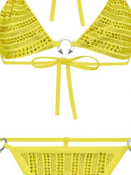 Bikini mit kristallen Philipp Plein gelb