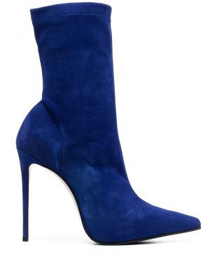 Semišové kotníkové boty Le Silla modré