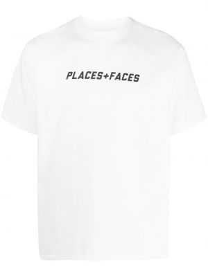 T-shirt Places+faces vit