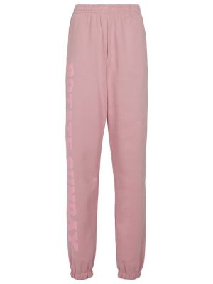Bavlněné sportovní kalhoty Rotate Birger Christensen růžové
