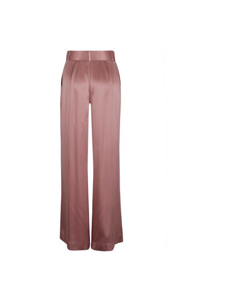 Pantalones de seda Zimmermann rosa