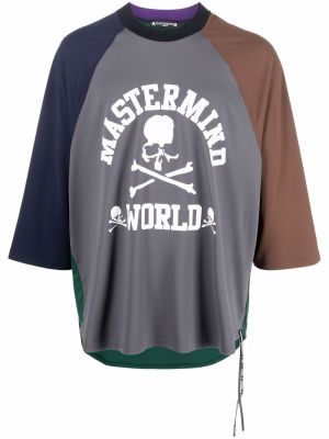 T-shirt à imprimé Mastermind World gris