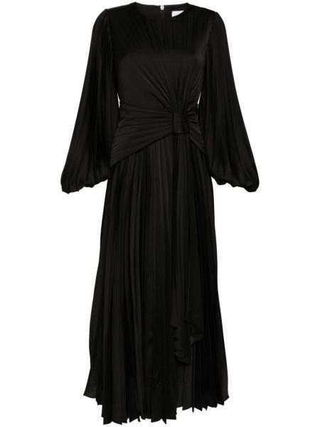 Saténové šaty Acler čierna