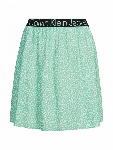 Mini spódniczka Calvin Klein Jeans zielona
