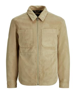 Usnjena jakna Jack & Jones rjava
