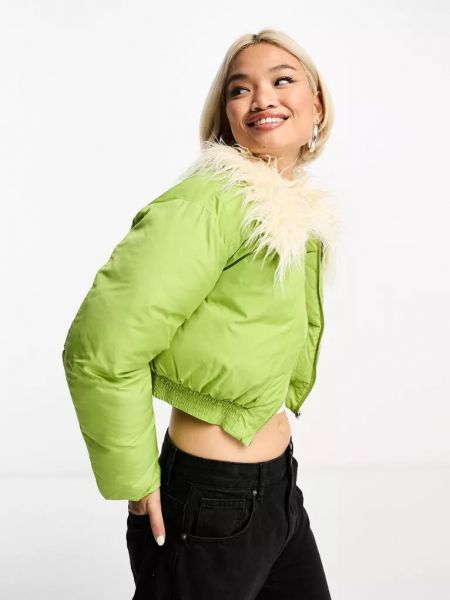 Куртка ретро Reclaimed Vintage зеленая