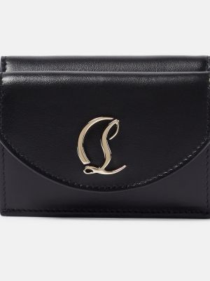 Usnjena denarnica Christian Louboutin črna