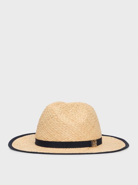 Пляжная шляпа Tommy Hilfiger бежевая