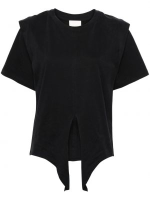 Βαμβακερή μπλούζα Marant Etoile μαύρο