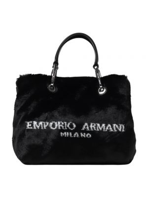 Shopper handtasche Giorgio Armani schwarz
