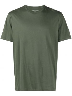 T-shirt di cotone con scollo tondo Majestic Filatures verde