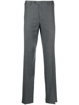Pantaloni di lana Canali grigio