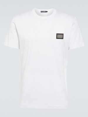 Kokvilnas t-krekls Dolce&gabbana melns