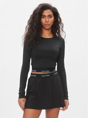 Блуза slim Calvin Klein Performance черно