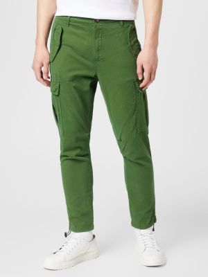 Bavlnené priliehavé nohavice Redefined Rebel zelená