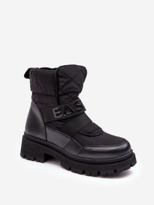 Зимни обувки за сняг с цип с изолация Kesi черно