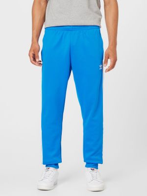 Sportinės kelnes slim fit Adidas Originals mėlyna