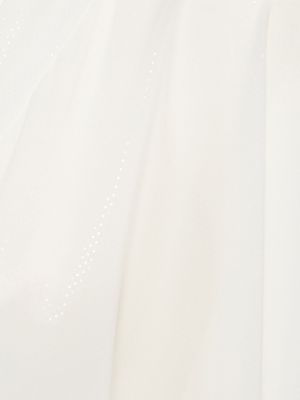 Mini vestido de tela jersey Balmain blanco