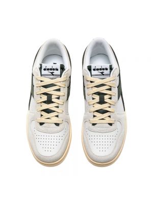 Sneakers in pelle scamosciata Diadora bianco