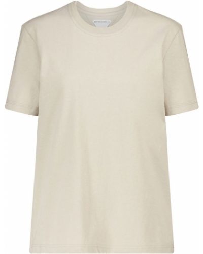 Camiseta de algodón Bottega Veneta beige