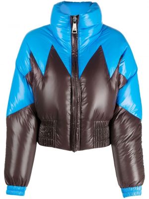 Khrisjoy colour-block puffer jacket - Marron