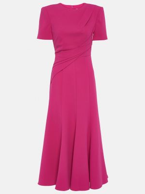 Платье миди с драпировкой Roland Mouret фиолетовое
