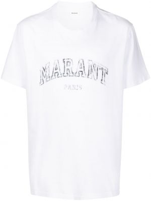 Bavlnené tričko s potlačou Marant