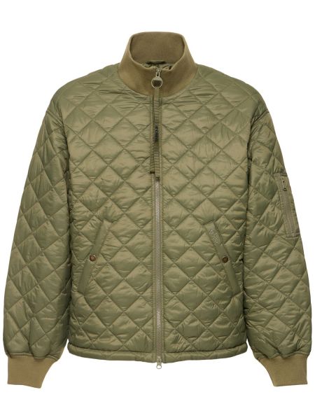 Prošivena pernata jakna Barbour zelena