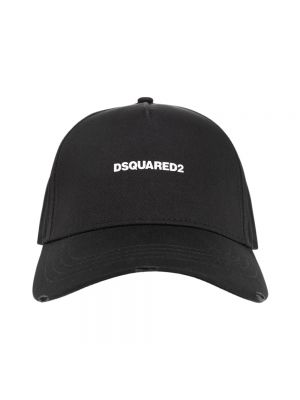 Cappello di cotone Dsquared2 nero