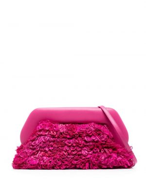 Clutch torbica na rese Themoirè ružičasta