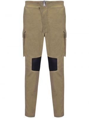 Pantaloni di cotone Balmain marrone