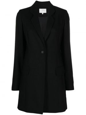 Vlnený kabát La Collection čierna