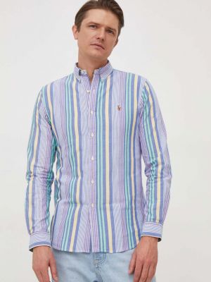 Pamučna košulja s gumbima slim fit Polo Ralph Lauren