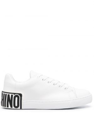 Blonder snøring sneakers Moschino hvit