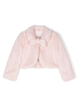 Giacca con fiocco di pelliccia Lapin House rosa