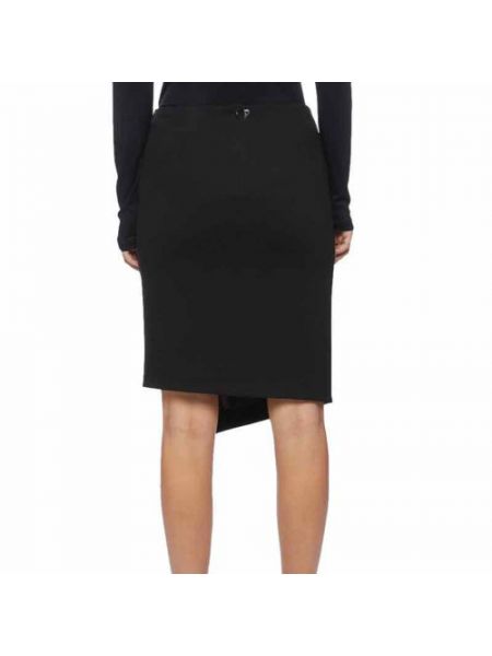 Mini falda de tela jersey asimétrica drapeado Dondup negro