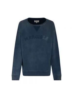 Bluza z nadrukiem Maison Margiela niebieska