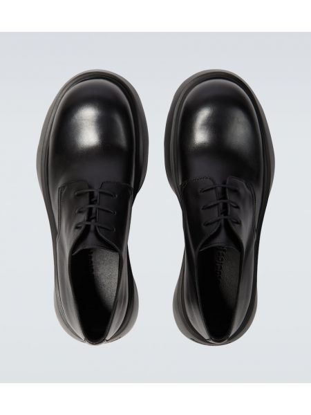 Кожени обувки в стил дерби Acne Studios черно
