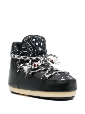 Nėriniuotos auliniai batai su raišteliais Alanui X Moon Boot juoda