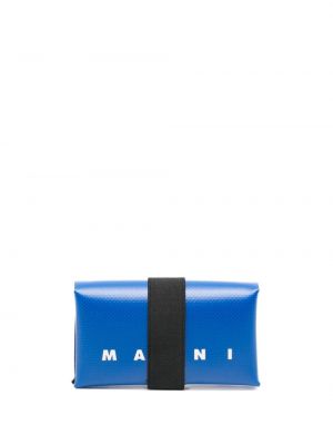 Geldbörse mit print Marni blau