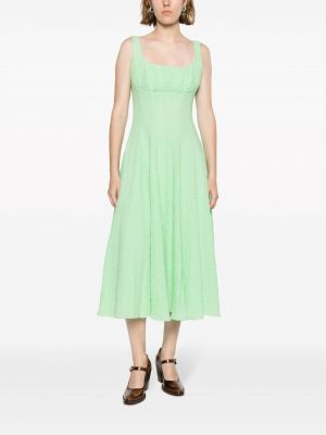 Šaty bez rukávů Emilia Wickstead zelené