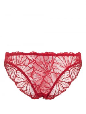 Čipkované kvetinové nohavičky Dora Larsen červená