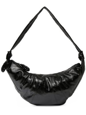 Βαμβακερή τσάντα χιαστί Lemaire μαύρο