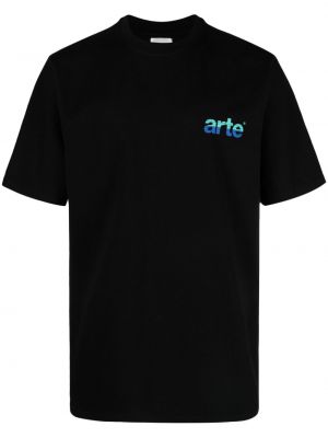 Bombažna majica Arte črna